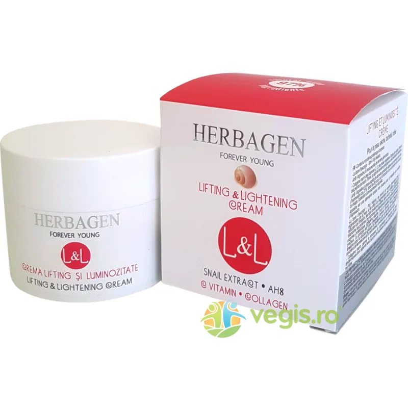 Crema pentru Lifting si Luminozitate L&L cu Extract de Melc 50ml — preț și oferte
