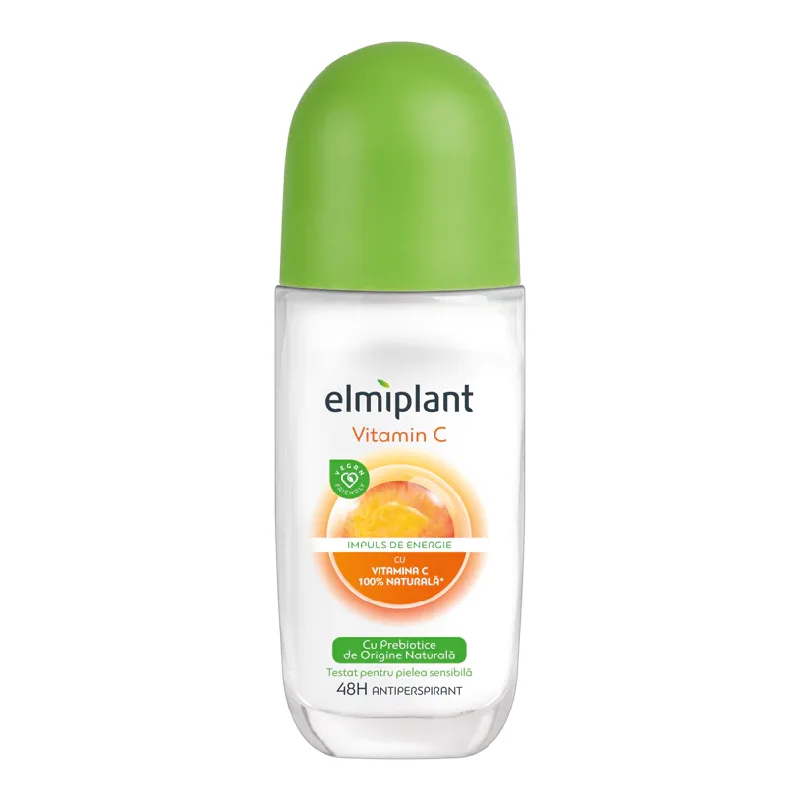 Deodorant antiperspirant roll on Vitamina C, 50ml, Elmiplant — preț și oferte