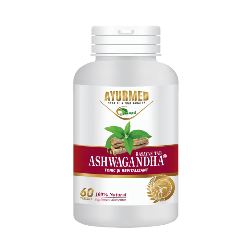 Ashwagandha Rasayan, 60 tablete, Ayurmed — preț și oferte