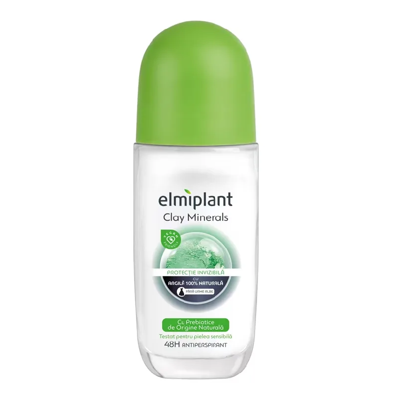 Deodorant antiperspirant roll on Clay Minerals, 50ml, Elmiplant — preț și oferte