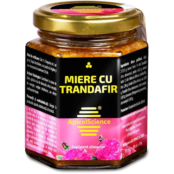 Miere cu Trandafir 230g APICOLSCIENCE — preț și oferte