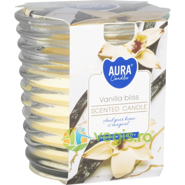 Lumanare Parfumata in Pahar Spirala Vanilla Bliss BISPOL — preț și oferte