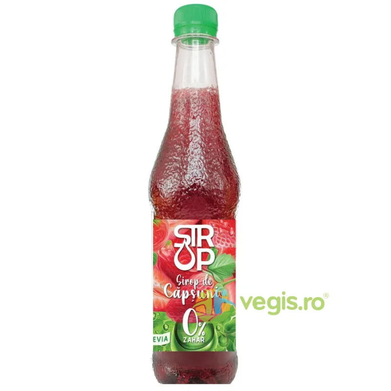 Sirop de Capsuni cu Stevia fara Zahar Adaugat 500ml EUROPLANT — preț și oferte