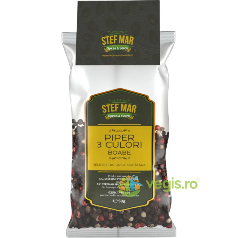 Piper Boabe in 3 Culori 50g Stef Mar — preț și oferte