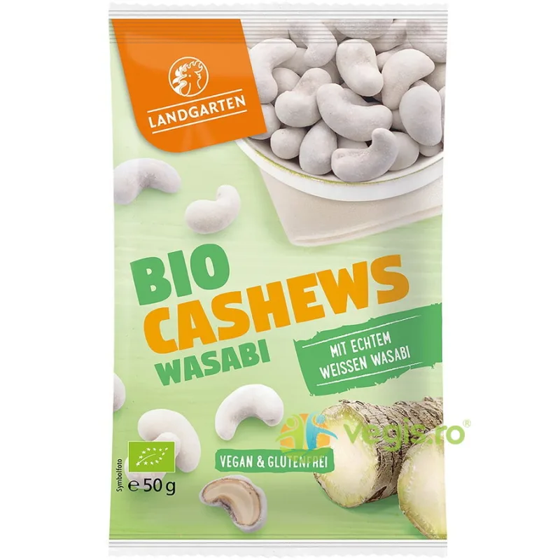 Caju cu Wasabi fara Gluten Ecologic/Bio 50g LANDGARTEN — preț și oferte