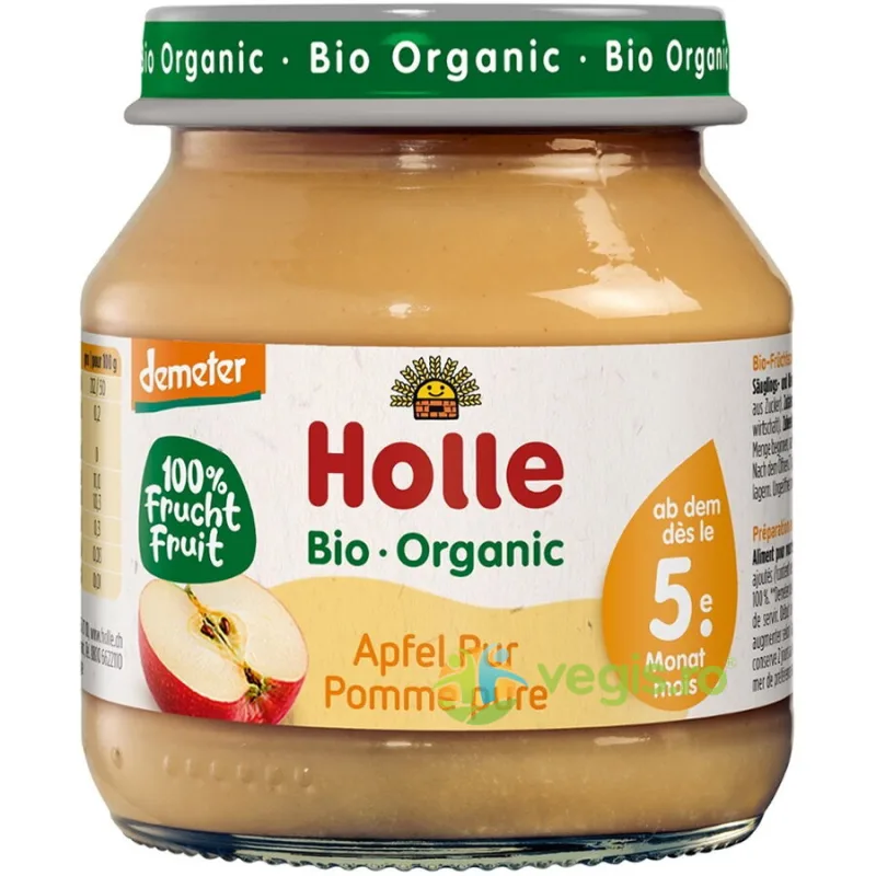 Piure de Mere pentru Copii +5 Luni Demeter Ecologic/Bio 125g HOLLE — preț și oferte