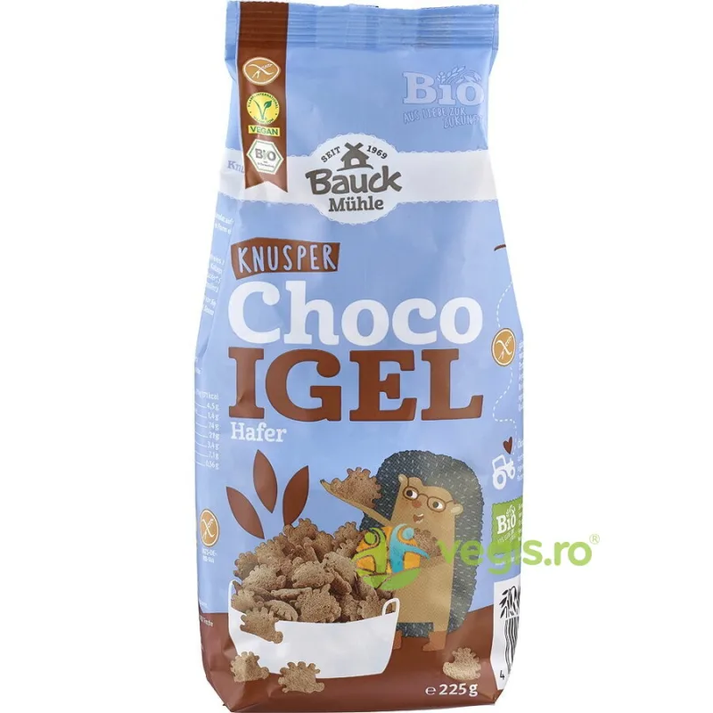 Arici Crocanti din Ovaz cu Ciocolata fara Gluten Ecologici/Bio 225g BAUCKHOF — preț și oferte