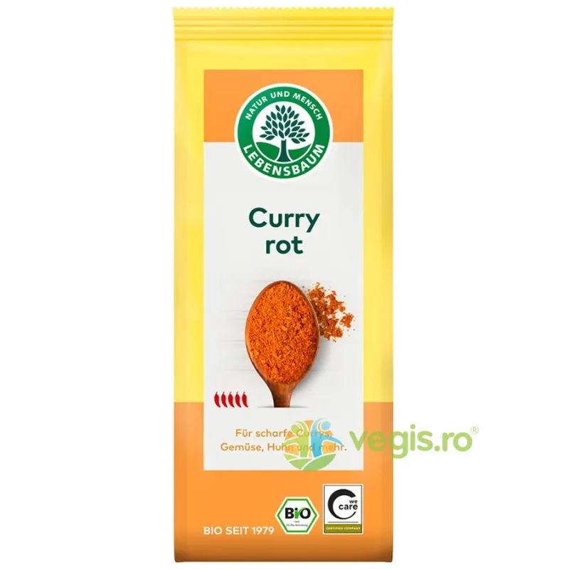 Curry Rosu Picant Ecologic/Bio 50g LEBENSBAUM — preț și oferte
