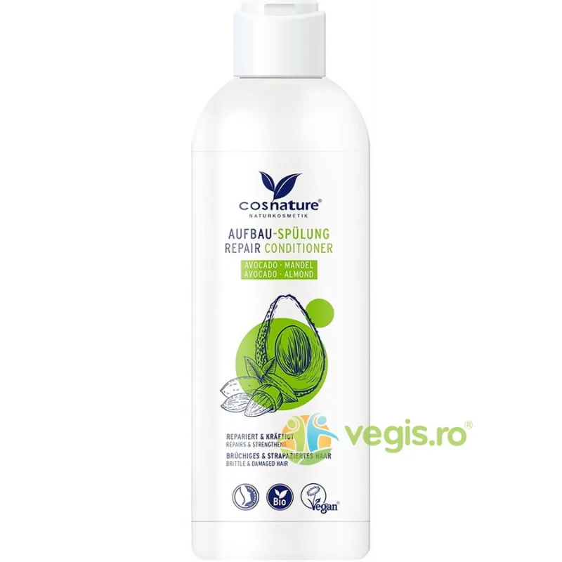 Balsam de Par pentru Regenerare si Intarire cu Avocado si Migdale 250ml COSNATURE — preț și oferte