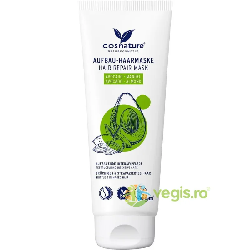 Masca de Par Reparatoare cu Avocado si Migdale 100ml COSNATURE — preț și oferte