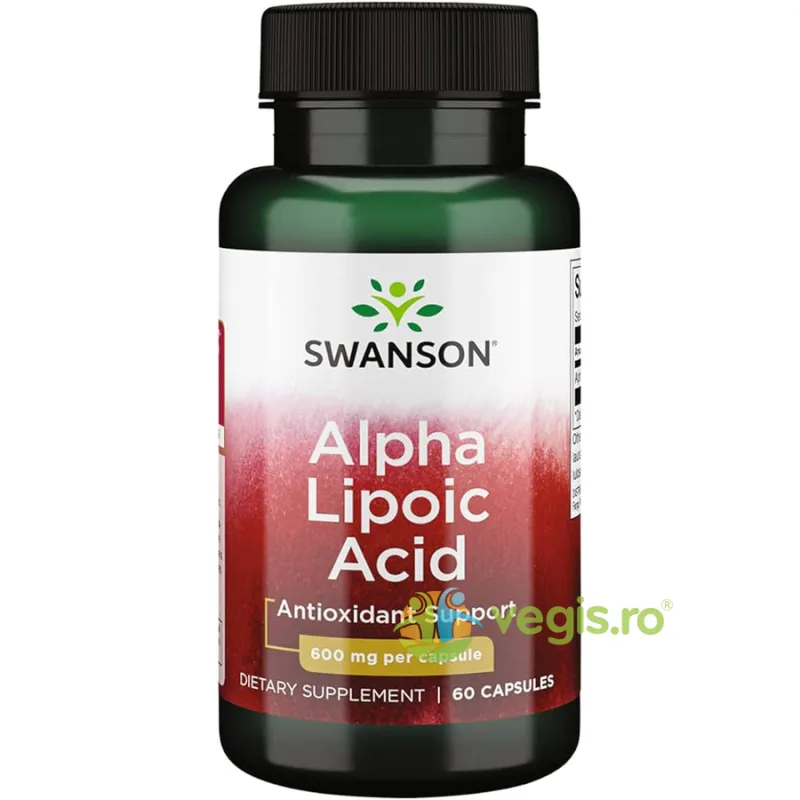 Alpha Lipoic Acid 600mg 60cps SWANSON — preț și oferte