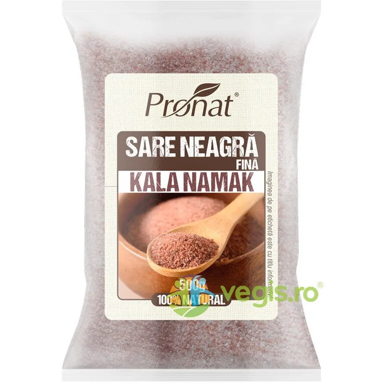 Sare Neagra Fina Kala Namak 500g PRONAT — preț și oferte
