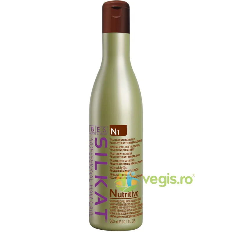 Sampon pentru Par Uscat si Deteriorat Silkat Nutritiv N1 300ml BES ROMANIA — preț și oferte
