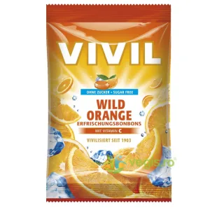 Bomboane cu Portocala Amara si Vitamina C fara Zahar 60g