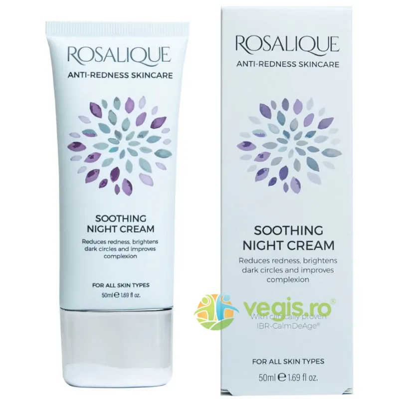 Crema de Noapte Calmanta Anti-Roseata, Rozacee, Cuperculoza si Eczeme 50ml — preț și oferte