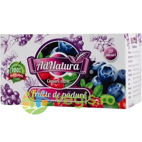 Ceai de Fructe de Padure 20dz ADNATURA — preț și oferte