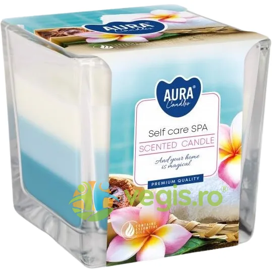 Lumanare Parfumata in Pahar Trei Culori Self Care Spa BISPOL — preț și oferte