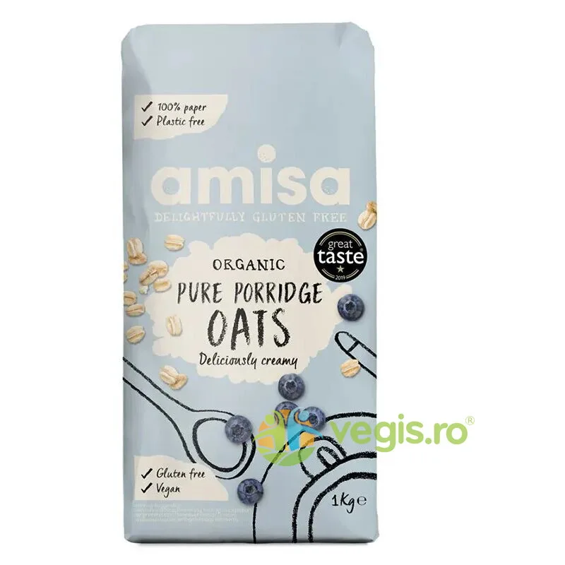 Porridge din Ovaz fara Gluten Ecologic/Bio 1kg AMISA — preț și oferte