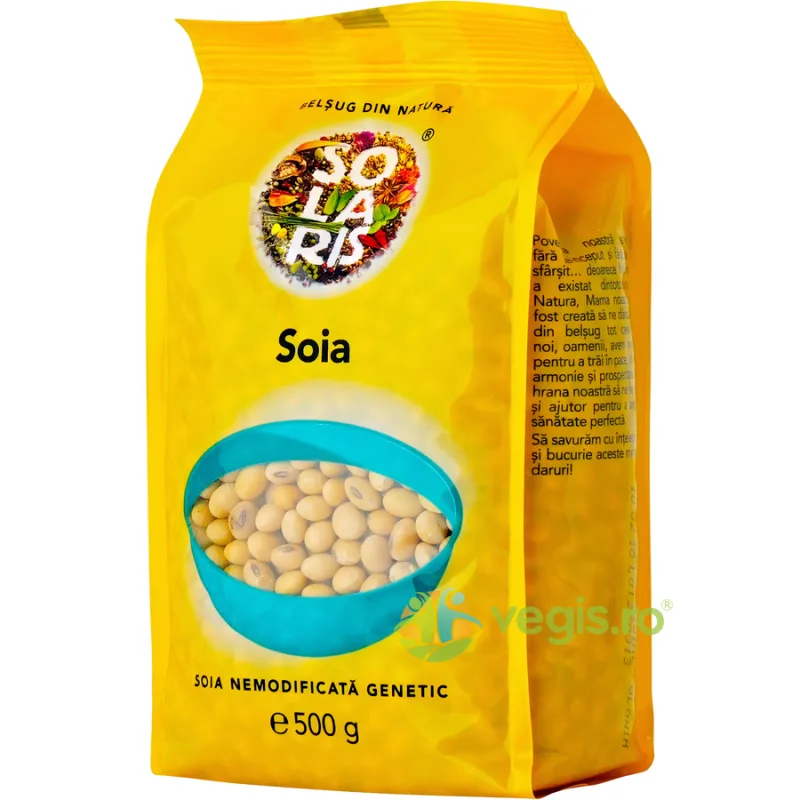 Soia Boabe Nemodificata Genetic 500g SOLARIS — preț și oferte