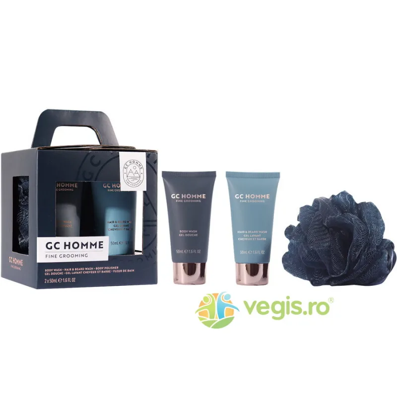 Set Cadou Relax&Refresh Fine Grooming pentru Barbati (Gel de Dus, Sampon pentru Par si Barba, Burete Exfoliant Corp) THE LUXURY BATHING COMPANY — preț și oferte