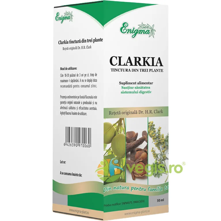 Tinctura Clarkia Enigma 50ml NATURALI PROD — preț și oferte
