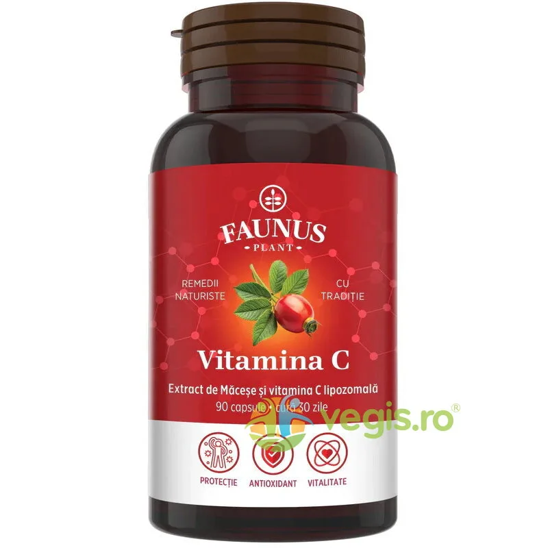 Vitamina C Lipozomala cu Macese 90cps FAUNUS PLANT — preț și oferte