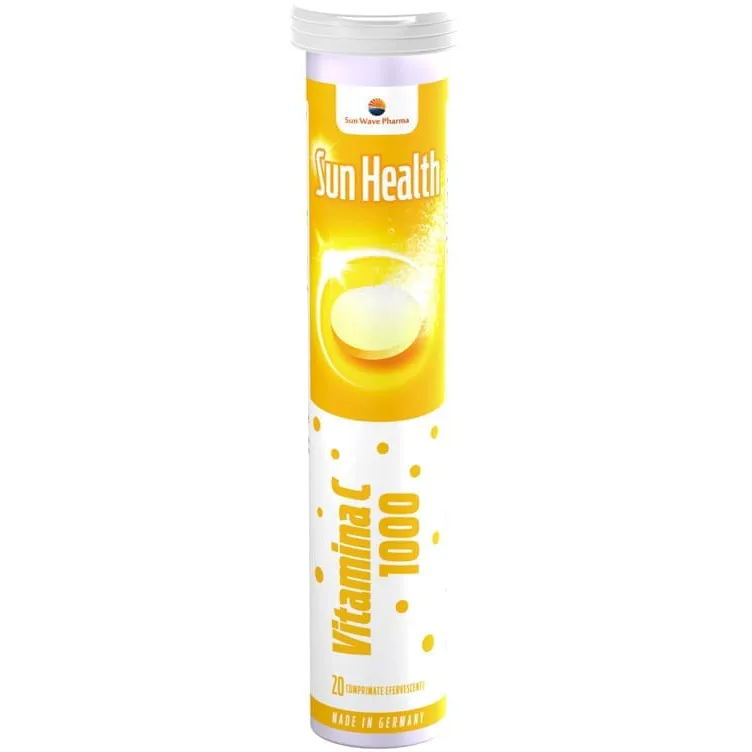 Sun Health Vitamina C 20cpr efervescente SUN WAVE PHARMA — preț și oferte