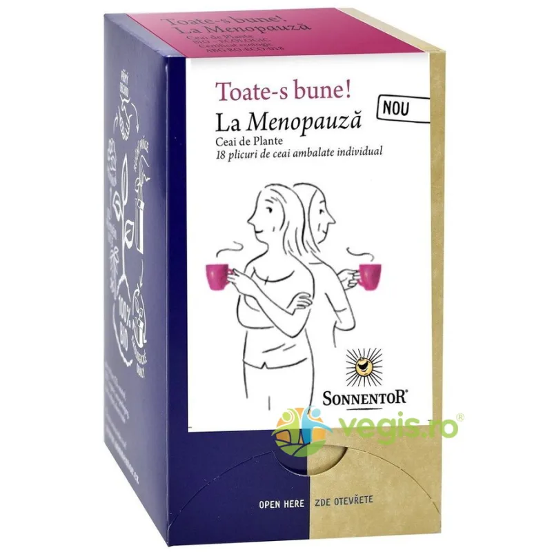 Ceai Toate-s Bune! La Menopauza Ecologic/Bio 18dz SONNENTOR — preț și oferte