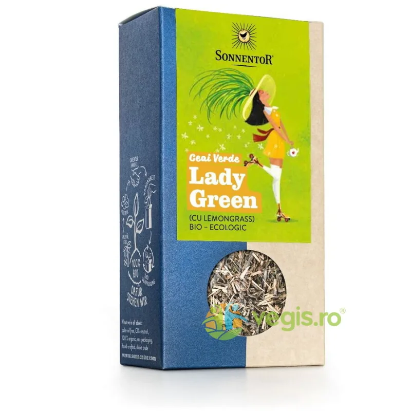 Ceai Verde cu Lemongrass Lady Green 90g SONNENTOR — preț și oferte