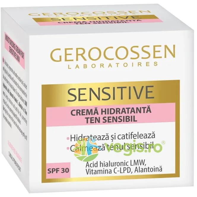 Crema Hidratanta cu Acid Hialuronic LMW si Vitamina C Lipozomala Sensitive 50ml — preț și oferte