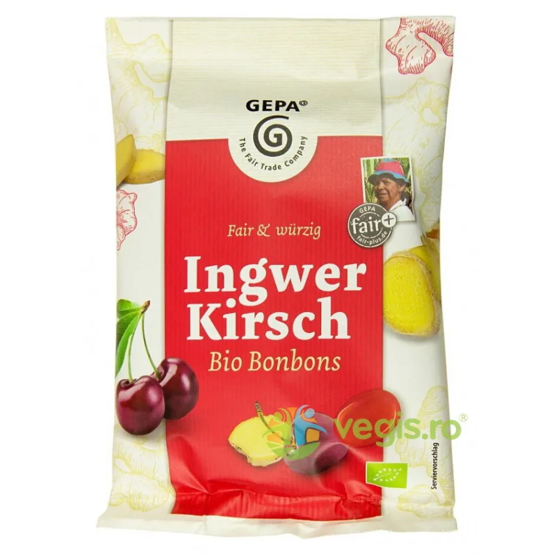 Dropsuri cu Ghimbir si Cirese Ecologice/Bio 100g GEPA The Fair Trade Company — preț și oferte