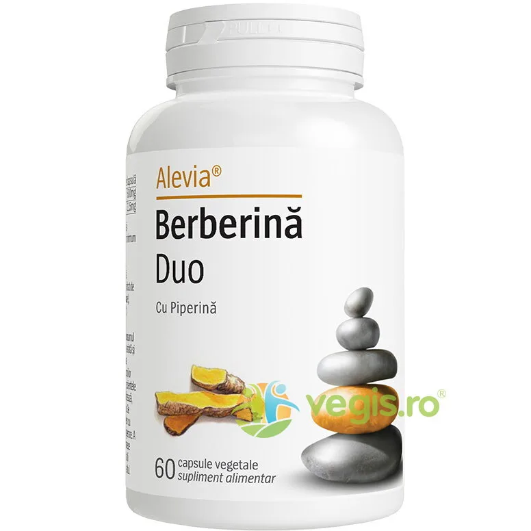 Berberina Duo cu Piperina 60cps vegetale ALEVIA — preț și oferte