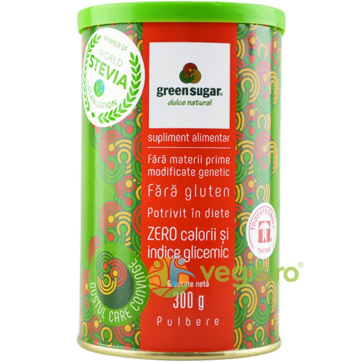 Green Sugar Indulcitor Natural Pulbere 300g REMEDIA — preț și oferte