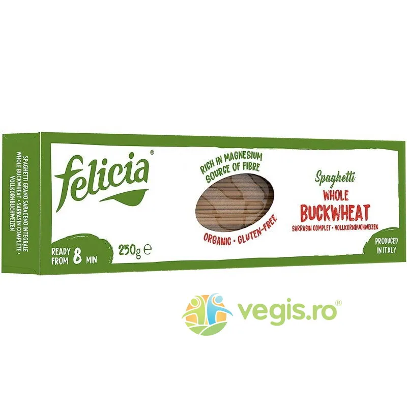 Spaghete din Hrisca fara Gluten Ecologice/Bio 250g FELICIA — preț și oferte