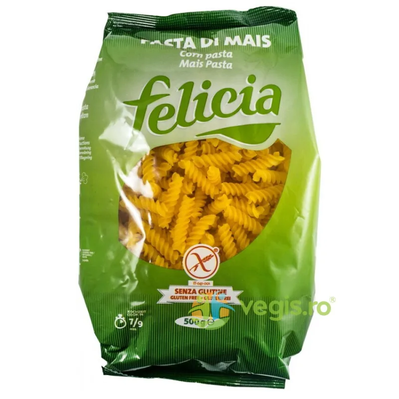 Fusilli din Faina de Malai fara Gluten 500g FELICIA — preț și oferte