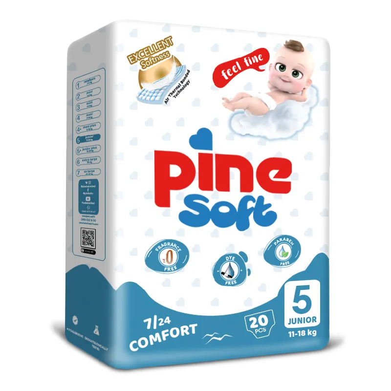 Scutece junior Soft, 11-18 kg, 20 bucati, PINE — preț și oferte