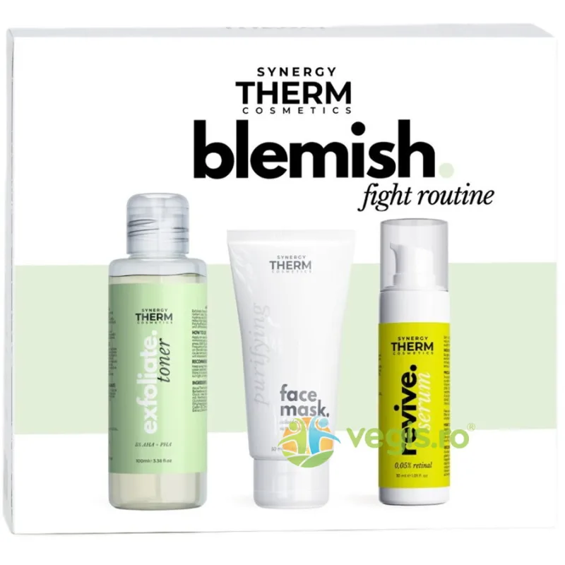 Set pentru Tipurile de Ten Predispuse la Acnee Blemish Fight Routine SYNERGY THERM — preț și oferte
