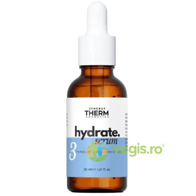 Ser Hidratant cu 3 Tipuri de Acid Hialuronic Hydrate Serum 30ml SYNERGY THERM — preț și oferte
