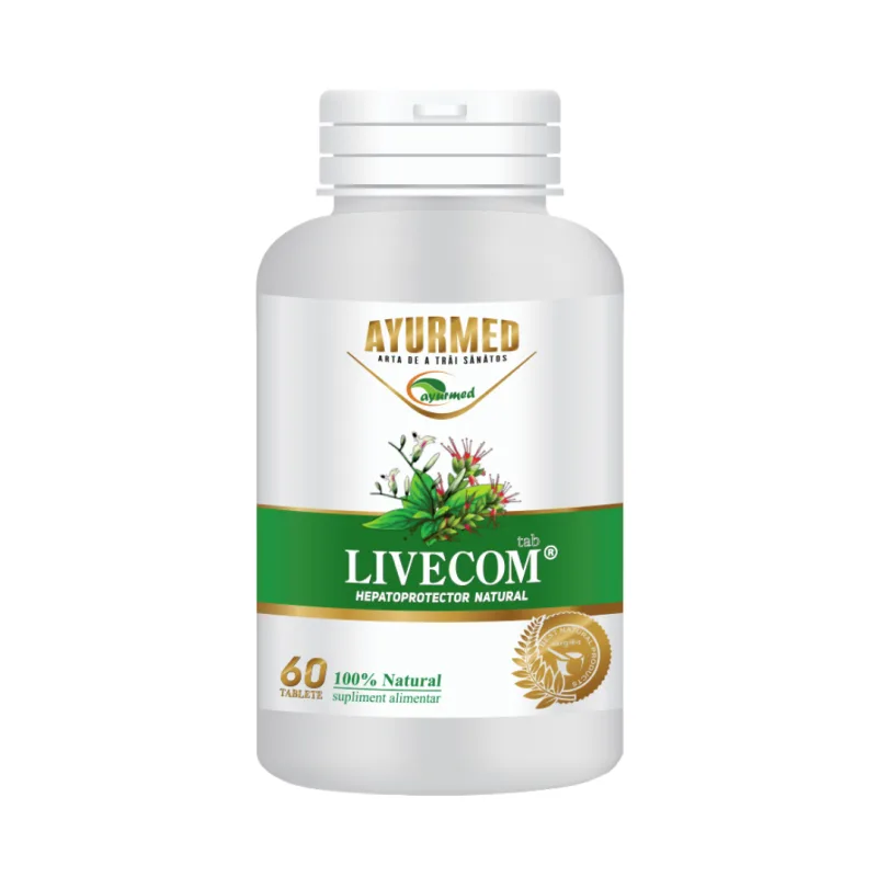 Livecom, 60 tablete, Ayurmed — preț și oferte