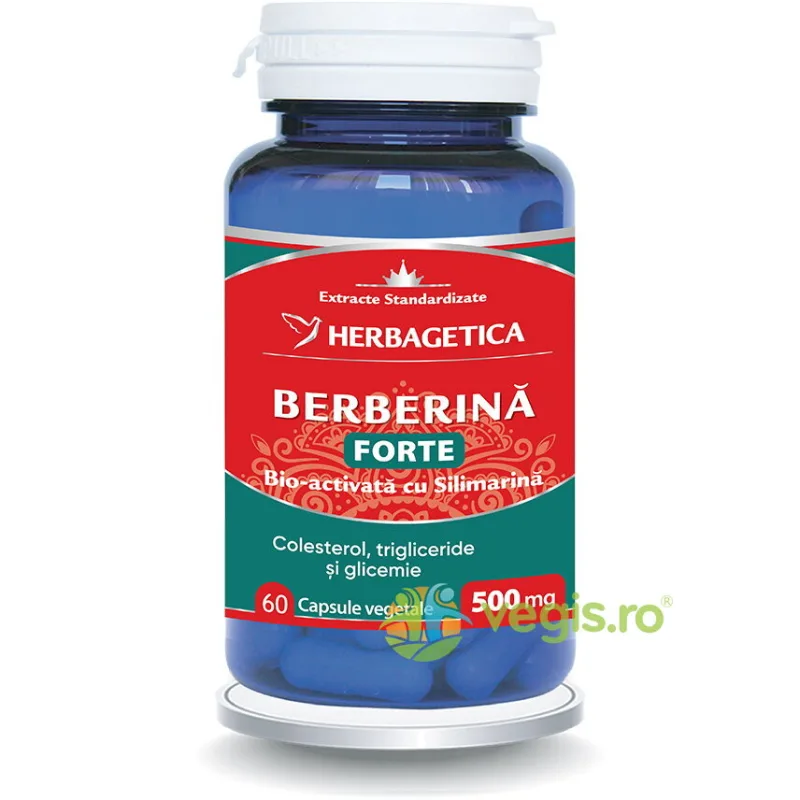 Berberina Forte 60cps HERBAGETICA — preț și oferte