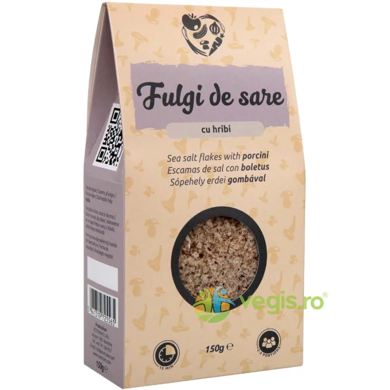Fulgi de Sare cu Hribi fara Gluten 150g ECOTRAVIO — preț și oferte