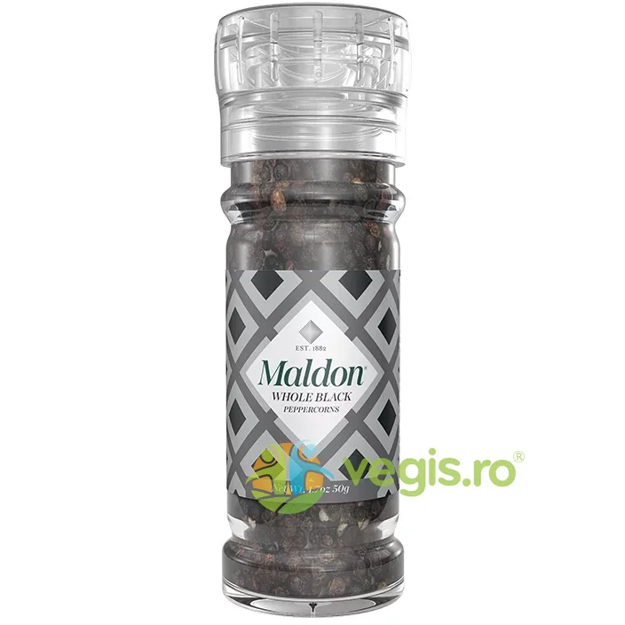 Boabe de Piper Rasnita 50g MALDON SALT — preț și oferte