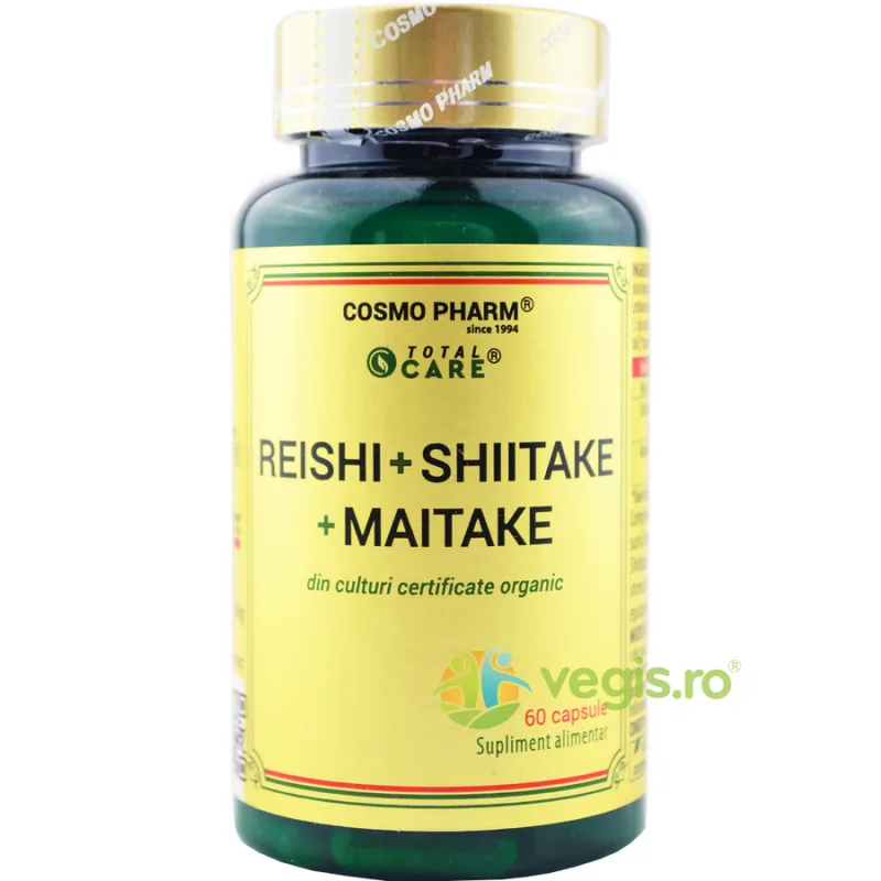 Reishi Shiitake Maitake Total Care 60cps COSMO PHARM — preț și oferte