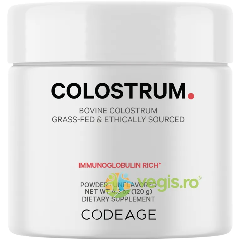 Colostru Bovin pentru Imunitate si Digestie cu Imunoglobuline fara Aroma 120g CODEAGE — preț și oferte