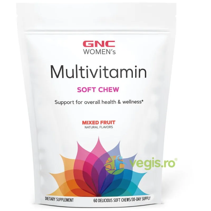 Multivitamine pentru Femei cu Aroma de Mix de Fructe 60 caramele GNC — preț și oferte