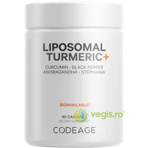 Turmeric Lipozomal Fermentat + Piper Negru + Curcumin + Ghimbir 90cps
