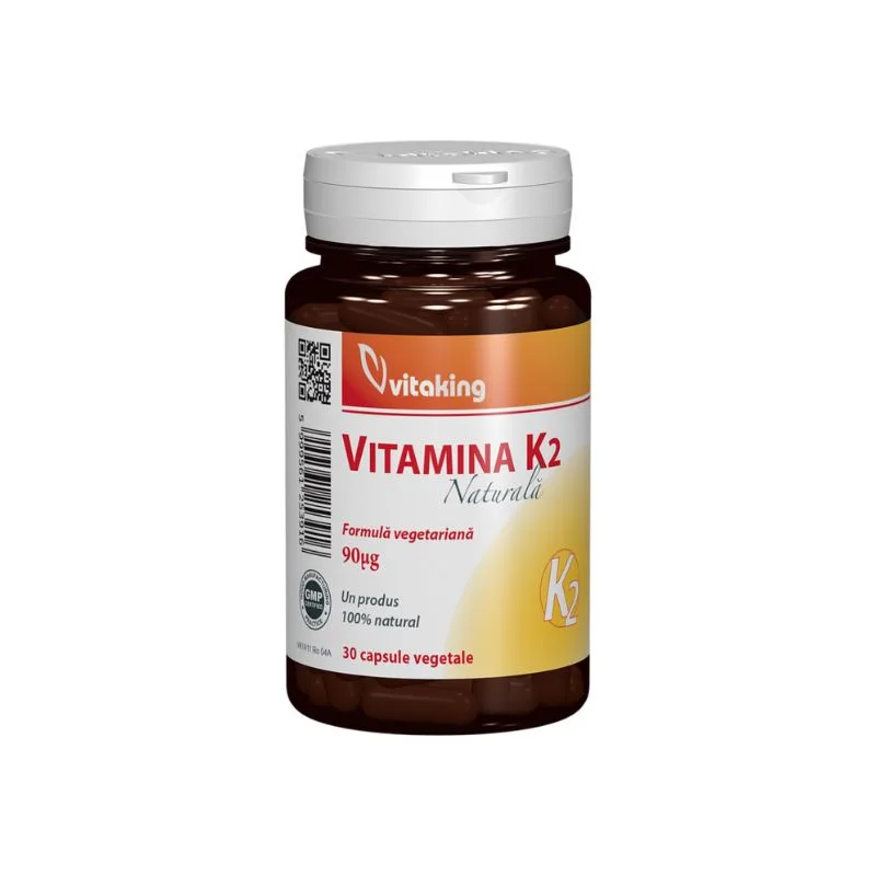 Vitamina K2 naturala, 30 capsule vegetale, Vitaking — preț și oferte