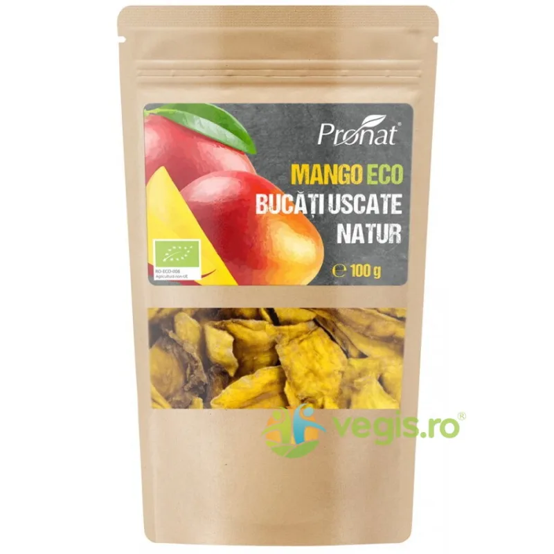 Mango Bucati Uscate Ecologic/Bio 100g PRONAT — preț și oferte