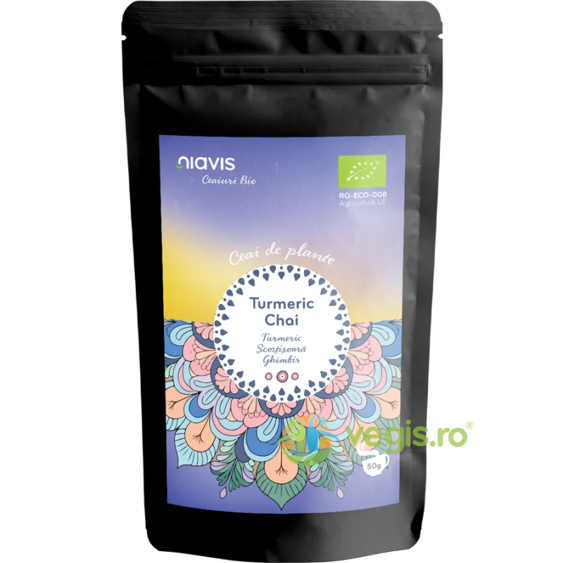 Ceai Turmeric Chai Ecologic/Bio 50g NIAVIS — preț și oferte
