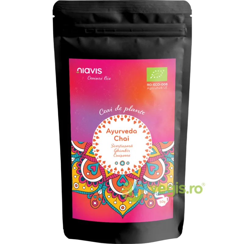 Ceai Ayurveda Chai Ecologic/Bio 50g NIAVIS — preț și oferte